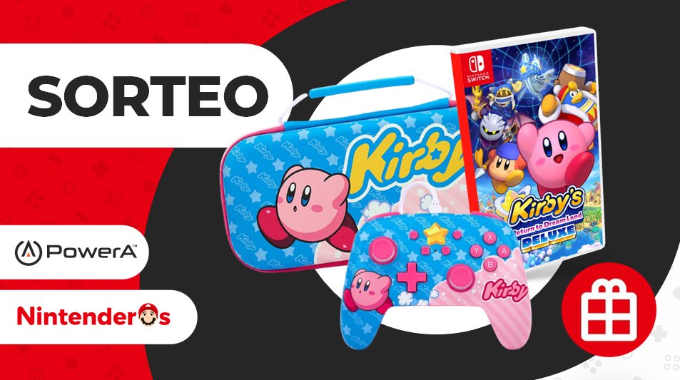 Nintenderos's tweet photo. ¡Sorteamos una copia de Kirby's Return to Dream Land Deluxe + mando + funda para Nintendo Switch!

1⃣ Síguenos y RT aquí
2⃣ Responde con #KirbyConAmigos + menciona a un amigo con el que jugarías al título

¡Suerte! - https://t.co/aMpn0cAmo0 https://t.co/6i4Tx3CLte