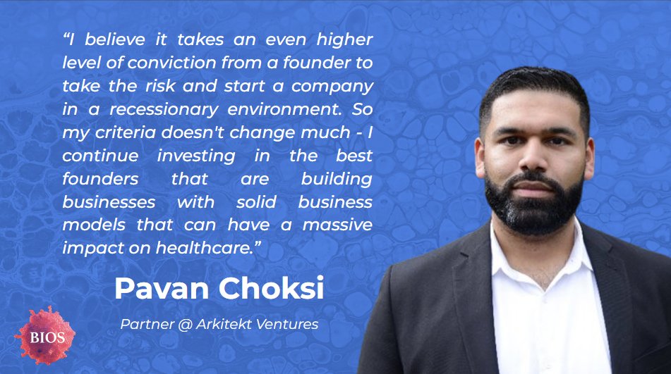 bios_community's tweet photo. “I believe it takes an even higher level of conviction from a founder to take the risk...”

@PavanChoksi - Partner @ArkitektVenture

Shoutout Arkitekt Portfolio: @parsley_health, @DarmiyanInc, @paradromics, @GoHumanFirst, @connie_health, @NovosLabs, @hellohandspring, among others https://t.co/c7y4YJqem0
