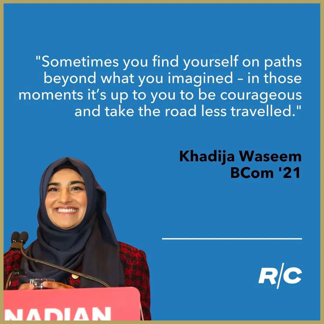 Congratulations to Rotman Commerce alumna <a href="/KDJWaseem/">Khadija Waseem</a> on becoming a <a href="/SchwarzmanOrg/">Schwarzman Scholars</a>!

To read more about Khadija, please visit: rotmancommerce.utoronto.ca/article/rotman… 
Images credit: Rotman Commerce

#alumna #scholar #education #commerce #global #Tsinghua #Muslim #success