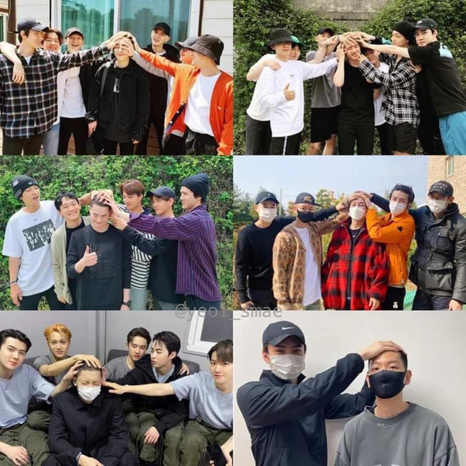 sak__il9's tweet photo. Exo pre military.                 Exo post 
Tradition.             🤝.          military
                                               tradition https://t.co/gdihvUm5fX