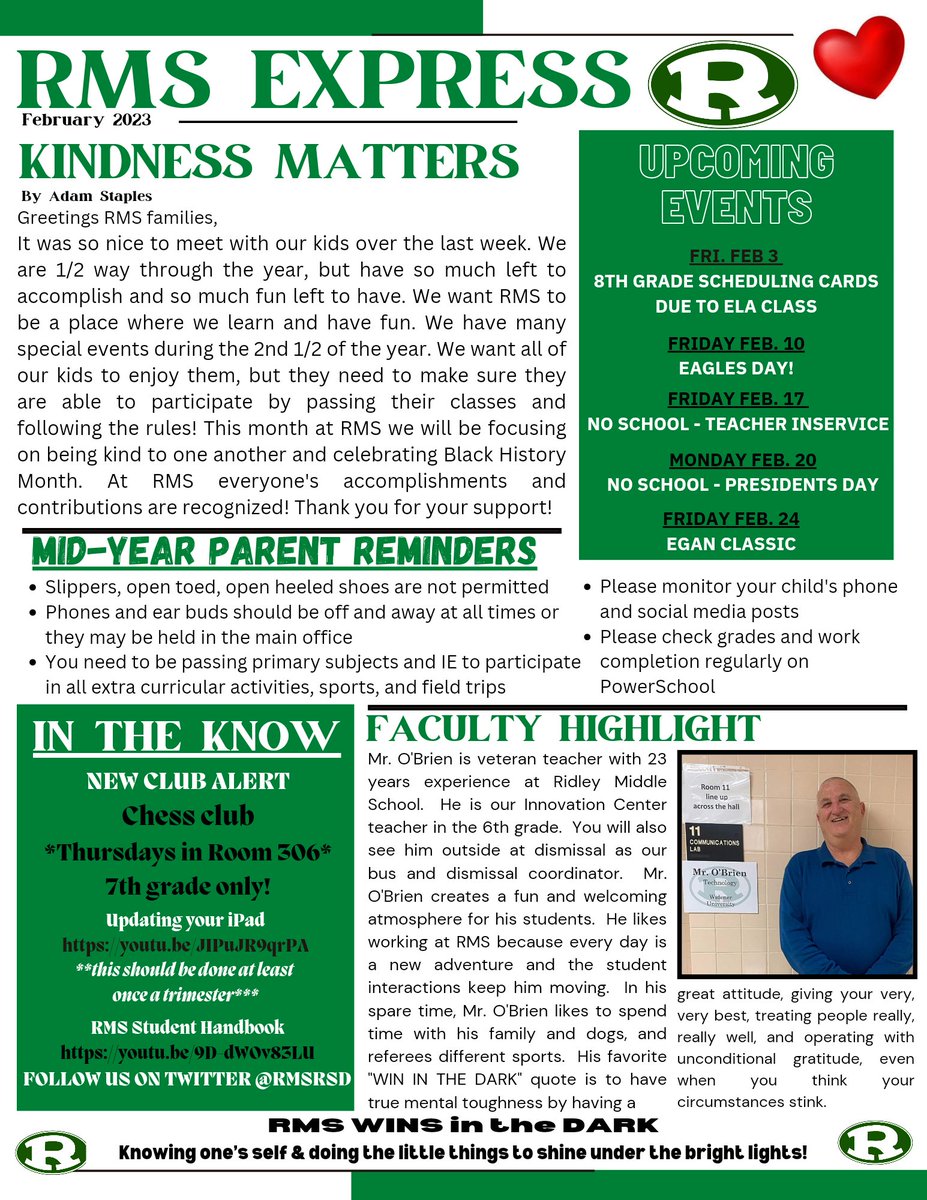 Ridley Middle School tweet media
