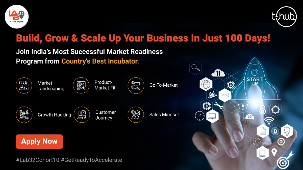 THubHyd's tweet photo. B2B and D2C #startups have leaped to the next level by fine-tuning their #MarketingStrategies through #Lab32. It’s now your turn to enroll.
Apply Now: https://t.co/BzBeTn9jvx
#InnovateWithTHub https://t.co/5D6jiCzVFk