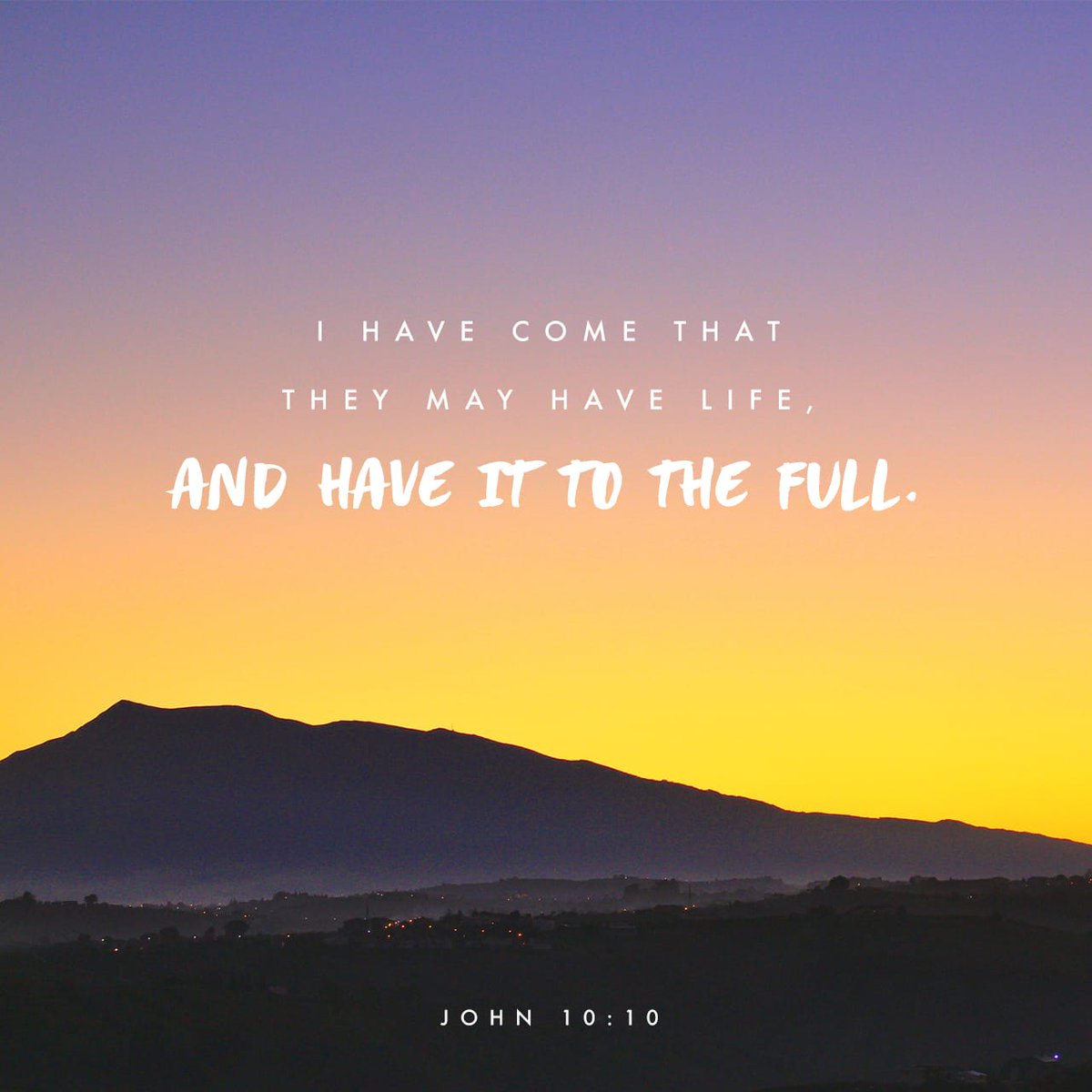 YouVersion's tweet image. John 10:10