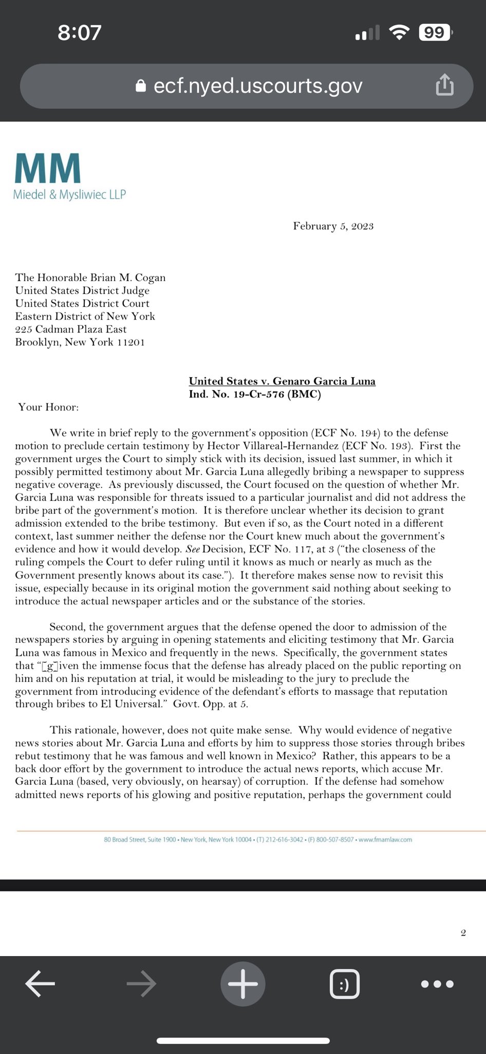 Keegan Hamilton on Twitter "Last night the defense filed a motion(02)