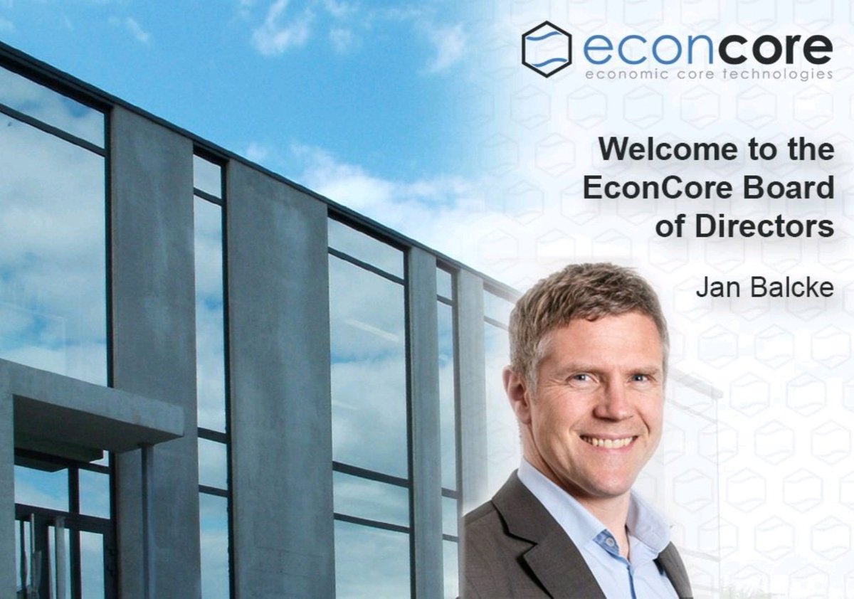 🤝 We warmly welcome Jan Balcke as new member of the #EconCore Board. Jan had been 15 years in different managing positions at Airbus Operations. Good timing – EconCore is now participating in the #Airbus project FASTER H2 Eco Rudder in the EU Clean Aviation Research Program.