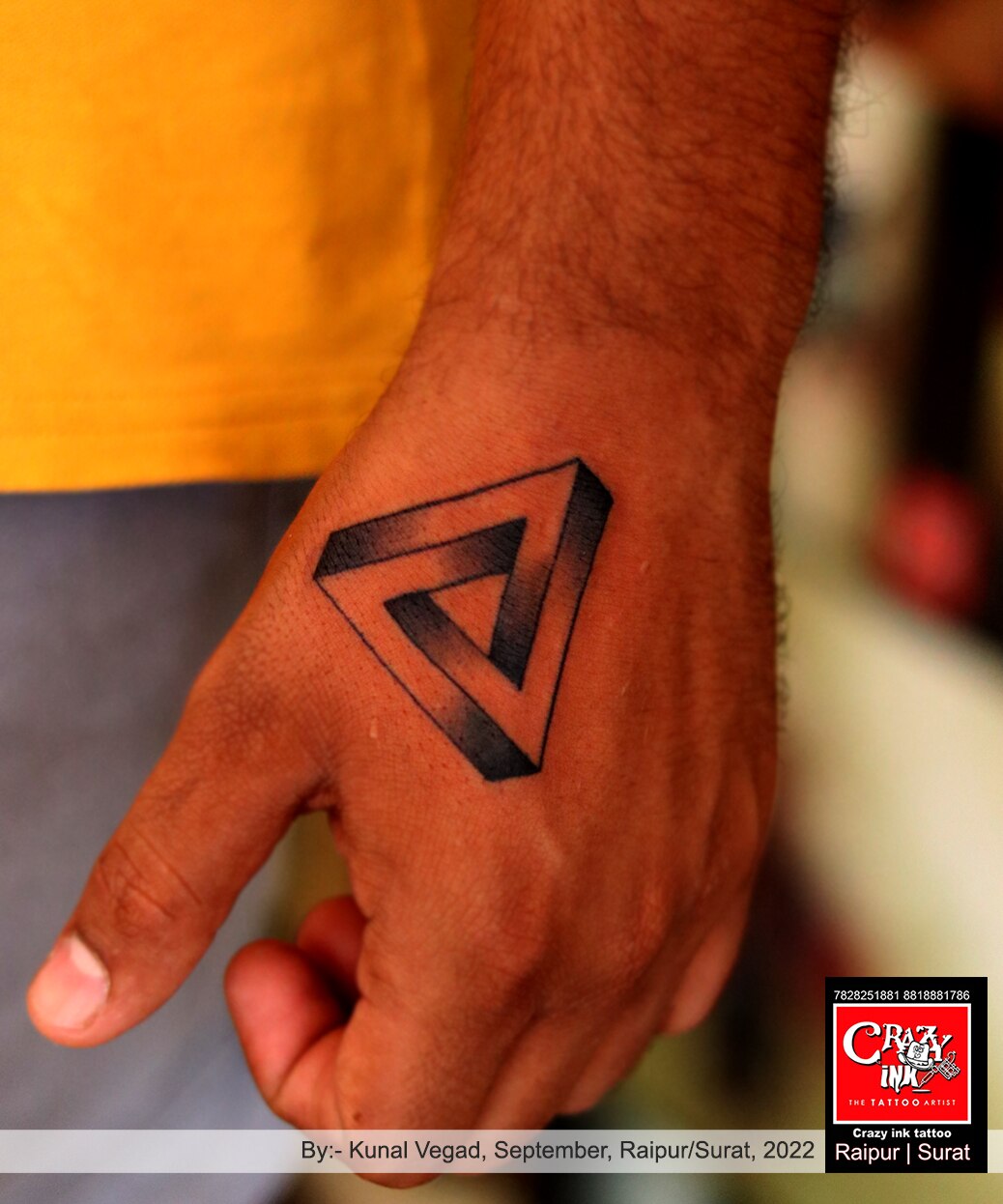 Tattoo uploaded by Pedro Augusto • Penrose triangle #triangles #triangle # PenroseTriangle #sostenes #tat #neck #triangletattoo #penrose • Tattoodo