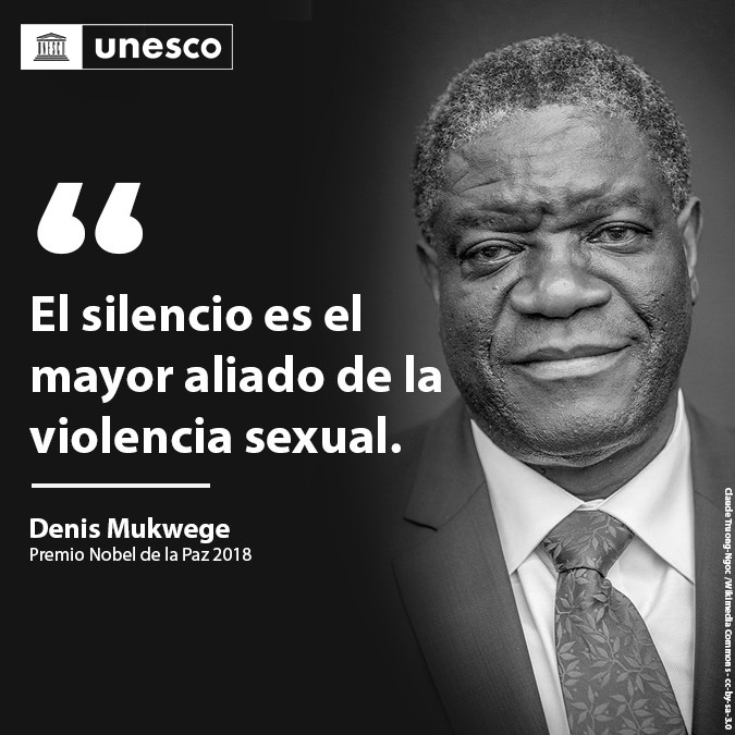 UNESCO_es's tweet photo. El Dr. Denis Mukwege, Premio Nobel de la Paz 2018, ha dedicado su vida a cuidar de las víctimas de agresiones sexuales en la República Democrática del Congo.

Te invitamos a leer su entrevista en el Correo de la UNESCO.

https://t.co/qM8QG2I09p #endGFM #CorreoUNESCO https://t.co/SyIWY8hahY