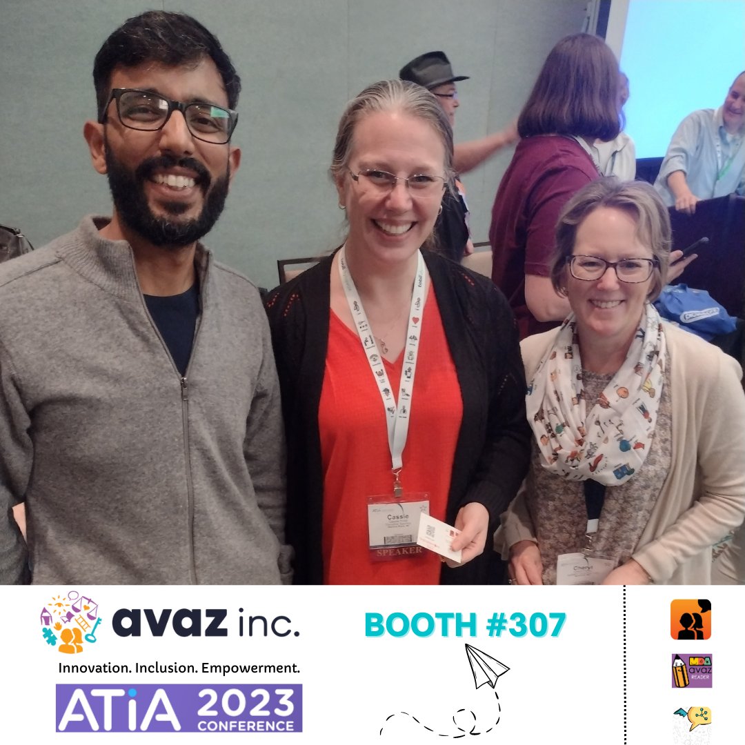 avazapp's tweet image. Celebrating the power of communication with the winners of our giveaway at Edcamp ATIA!🎉
@attipscast @mmatp 

@ATIAorg #avazaac #avazapp