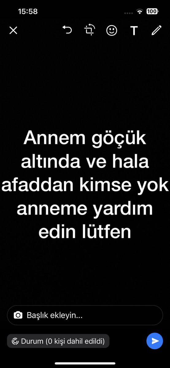 ElifDayanCesur1's tweet photo. Cebrail mah. 1. Bahçeli sok. Toprak Kardeşler apt. Haniye Dayan!!! Ne olur anneme yardım edin hala göçük altında ve ortada kimse yok @AFADBaskanlik @AFADHatay @drfahrettinkoca @Kizilay https://t.co/TTqK3UPE1o