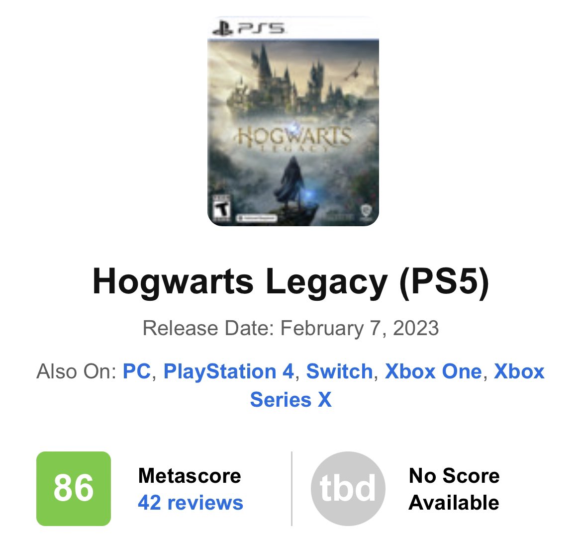 Hogwarts Legacy – Playstation 4