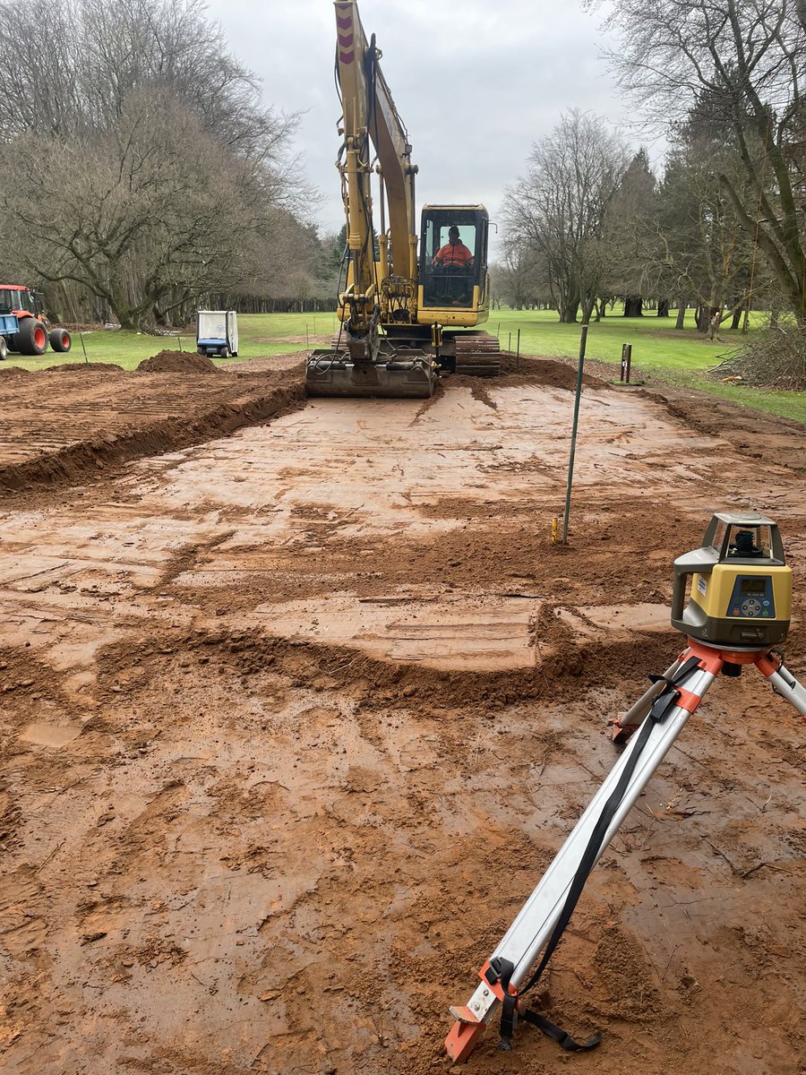 Next tee complex <a href="/BelvoirParkGolf/">Belvoir Park GC</a> hole #7. We have brought in the big gun <a href="/AlanHughes03/">Alan Hughes</a> to help 🙏. New tee will be bigger, leveller , irrigated and more appealing on the eye #buildingforthefurture <a href="/BIGGALtd/">British & International Golf Greenkeepers Assn.</a> <a href="/billytheglenman/">william smith</a> <a href="/SwanGolfDesigns/">Swan Golf Designs</a>