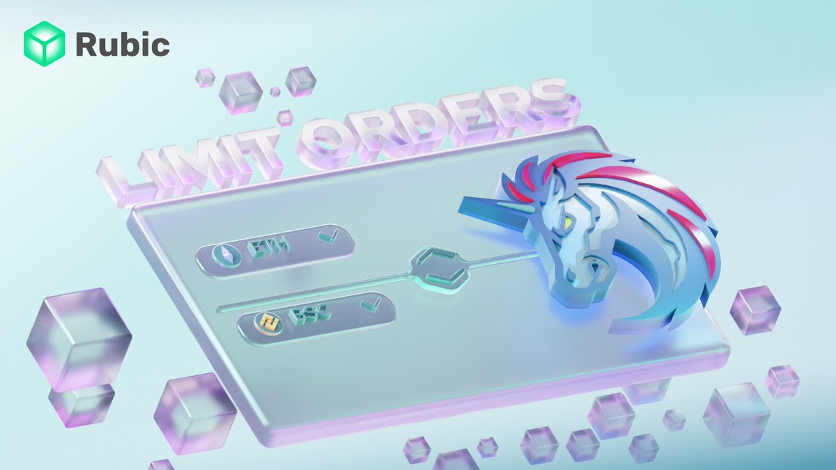 Rubic is taking a big step forward to become the first-to-market #CrossChain Limit Order Solution! 
Today, we’re launching On-Chain Limit Orders via <a href="/1inch/">1inch</a> on several major networks. Read more in the Medium article and the thread below! cryptorubic.medium.com/limit-orders-f…