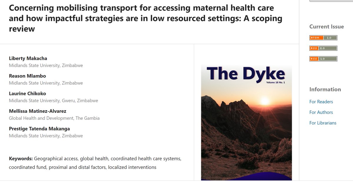 Liberty Makacha (@libertymakacha) on Twitter photo 🔥🔥🔥Hot off the press. What's known abt mobilizing transport for maternal health services in LMIC settings. Strengthening the science behind #GCCRoadMApp. Towards geographically precise mobile health interventions. <a href="/placealertlabs/">Place Alert Labs</a> <a href="/PRECISE_network/">PRECISE_network</a> <a href="/UBCPREEMPT/">UBC PRE-EMPT</a> <a href="/ptmakanga/">Tatenda Makanga</a> 🔥🔥🔥Hot off the press. What's known abt mobilizing transport for maternal health services in LMIC settings. Strengthening the science behind #GCCRoadMApp. Towards geographically precise mobile health interventions. <a href="/placealertlabs/">Place Alert Labs</a> <a href="/PRECISE_network/">PRECISE_network</a> <a href="/UBCPREEMPT/">UBC PRE-EMPT</a> <a href="/ptmakanga/">Tatenda Makanga</a>