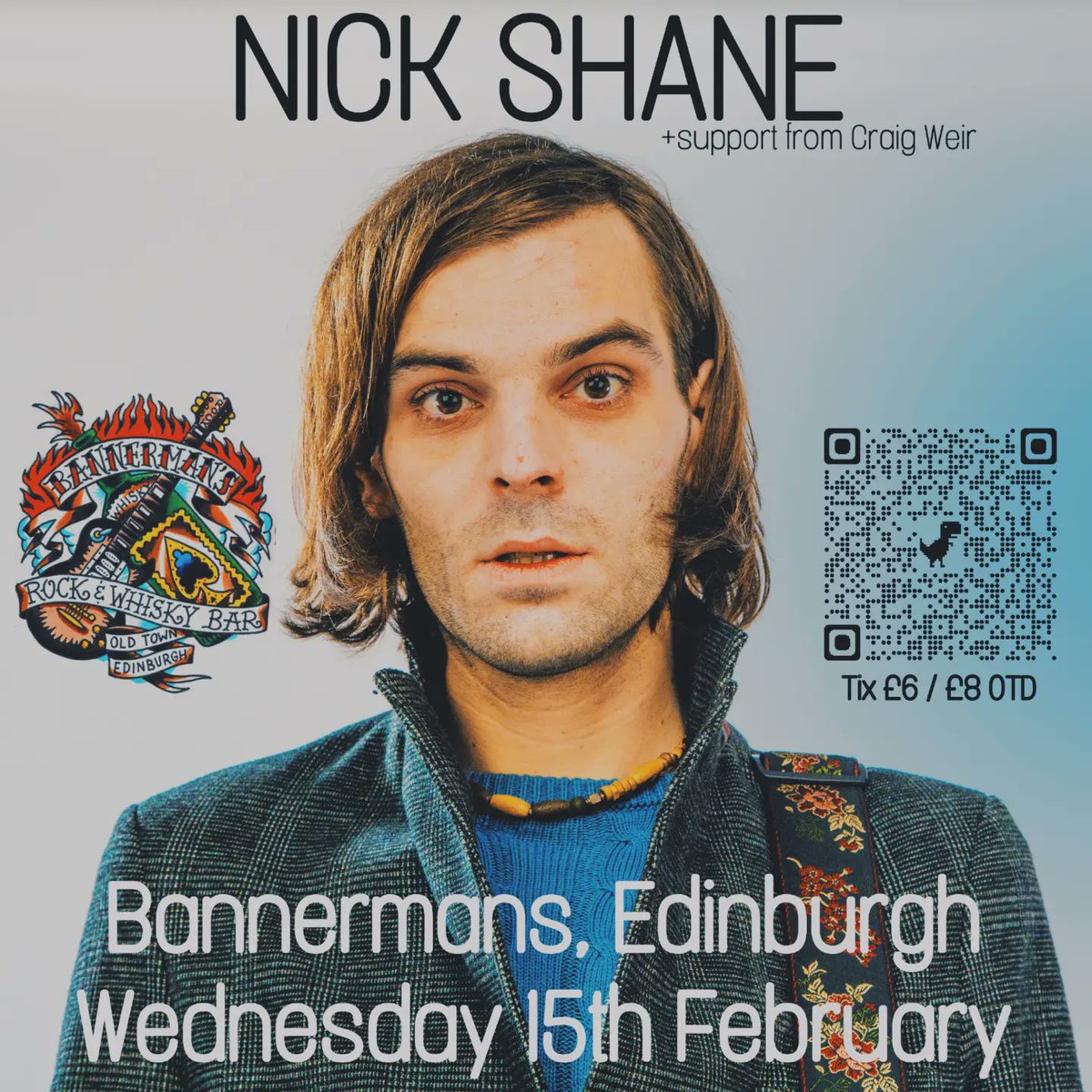 NickFromTheNSA's tweet photo. Very excited for our first Edinburgh headliner at @BannermansBar next Wednesday! Also joining us is the fantastic Craig Weir! Get tickets now! 🔥
https://t.co/mYPyr1VYxJ

#NickShane #Live #Tour #LiveMusic #Edinburgh #Bannermans #Cowgate #Gigs #Scotland https://t.co/GWz8HdwfZT