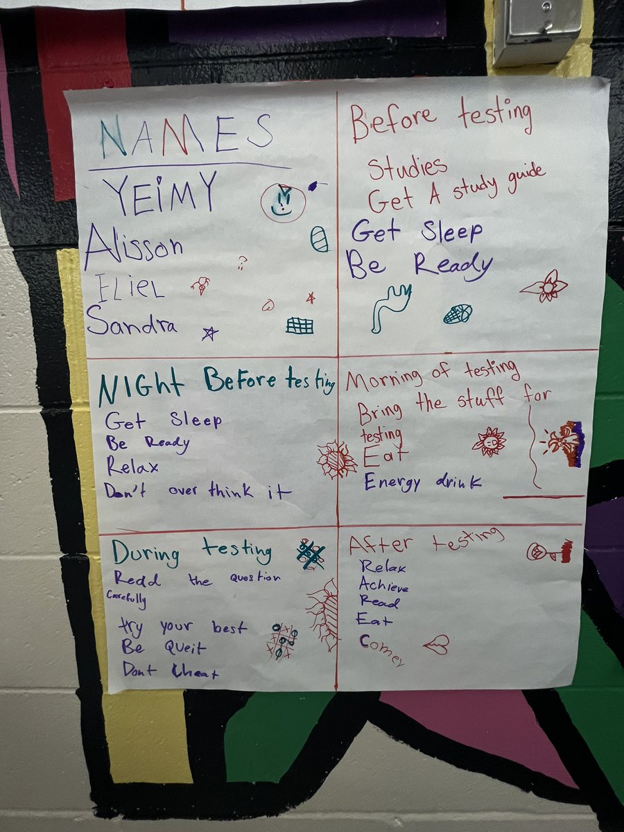 NeptuneESL6_12's tweet photo. Our NMS ELs brainstorm test prep strategies to prepare for #widaaccess testing! Good luck! @TamiCrader @DrSAMillaway @NeptuneSchools @Tom_Decker71 @Flier_Wellness https://t.co/FBq4uRCH17