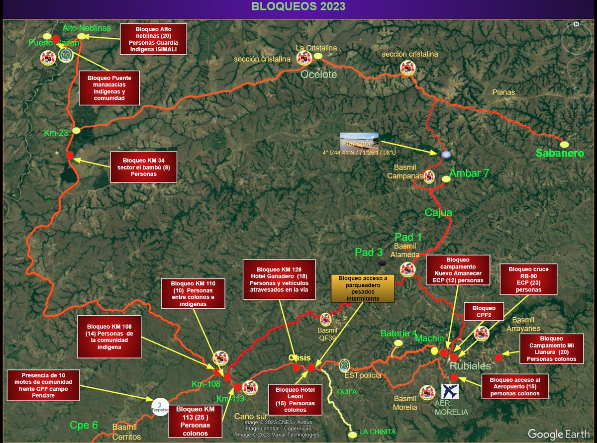 silvajonathan01's tweet photo. A esta hora la producción Petrolera de Colombia está frenada,y los medios y el gobierno no se han manifestado. 
#BloqueoPetrolero @UTIPEC_ @AlejOspinAng @Enrique_GomezM @lafm @WRadioColombia https://t.co/veCw1UVljp