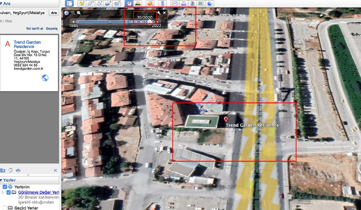 e_ercis's tweet photo. Google uydu görüntüsüne göre ilk görüntü tarihi Ekim 2001 tarihi olan, Ekim 2020 tarihli görüntüye göre mantolanmış ve en az 22 yıllık bir binayı '3 yıllık yeni bir bina' diyerek servis etmek, şerefsizliktir, namussuzluktur, alçaklıktır. https://t.co/fndE8oXWNp