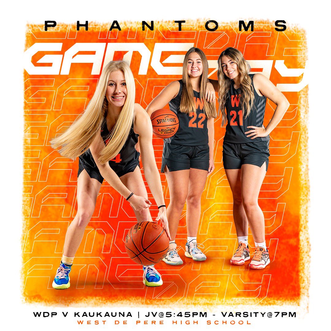 Game Day! We host Kaukauna in non-conference action. JV tips off at 5:45 with Varsity to follow! 👻 
<a href="/ProductionsW7/">W7 Productions 🏀🥎🏐⛳️🏈</a> will be in the house with the coverage for the girls.