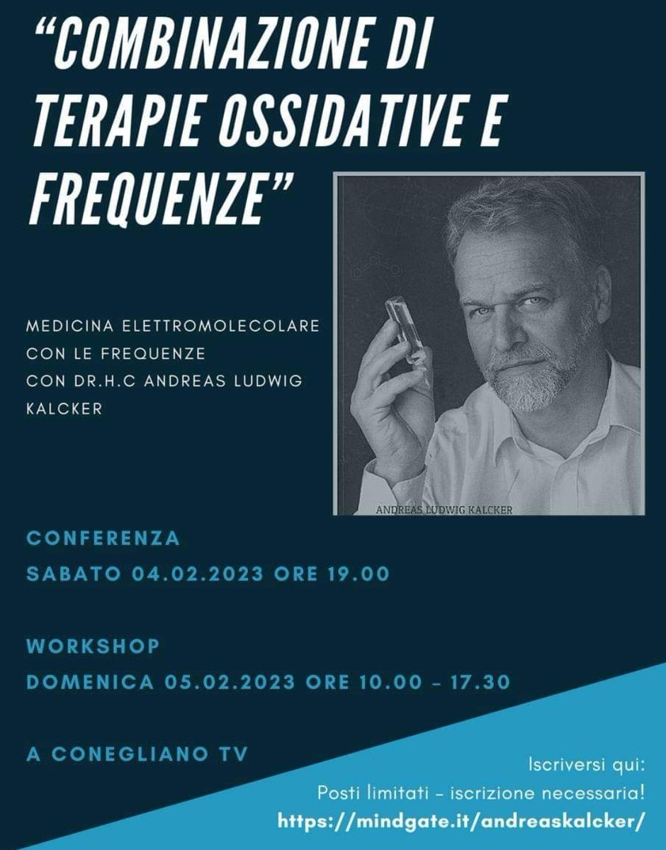 fionapettit71's tweet photo. Disturbing news.
#AndreasKalcker gave #MMS #ChlorineDioxide #BLEACH #CDS #COMUSAV talk at #DinaOrsi Auditorium in #Treviso #Italy this weekend.
Any #Italian journalists please get in touch.
Share this post thanks.
#ENDMMSABUSE
Kalcker👇
https://t.co/oKuEvzPCvQ
#JusticeForCuyen https://t.co/uYpm2dfAGg