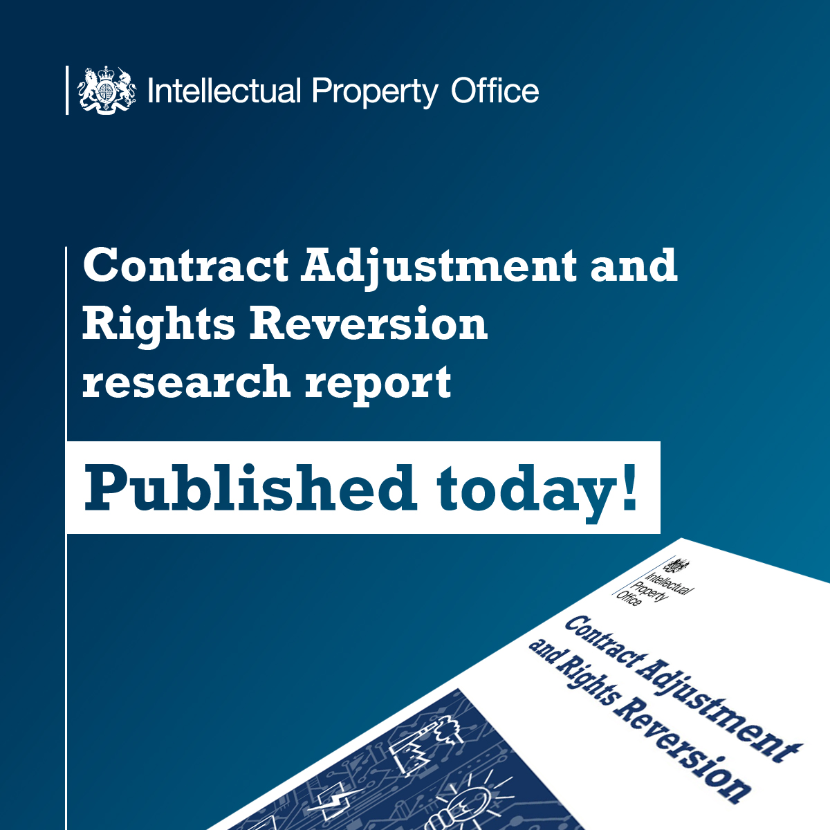 The_IPO's tweet photo. Published today: the IPO's Contract Adjustment and Rights Reversion report. This research examines proposed changes to copyright law and considers their potential impact on music creators and rights holders. Access the report via this link: https://t.co/VsEwv2FyXe https://t.co/99l5IyTGzc