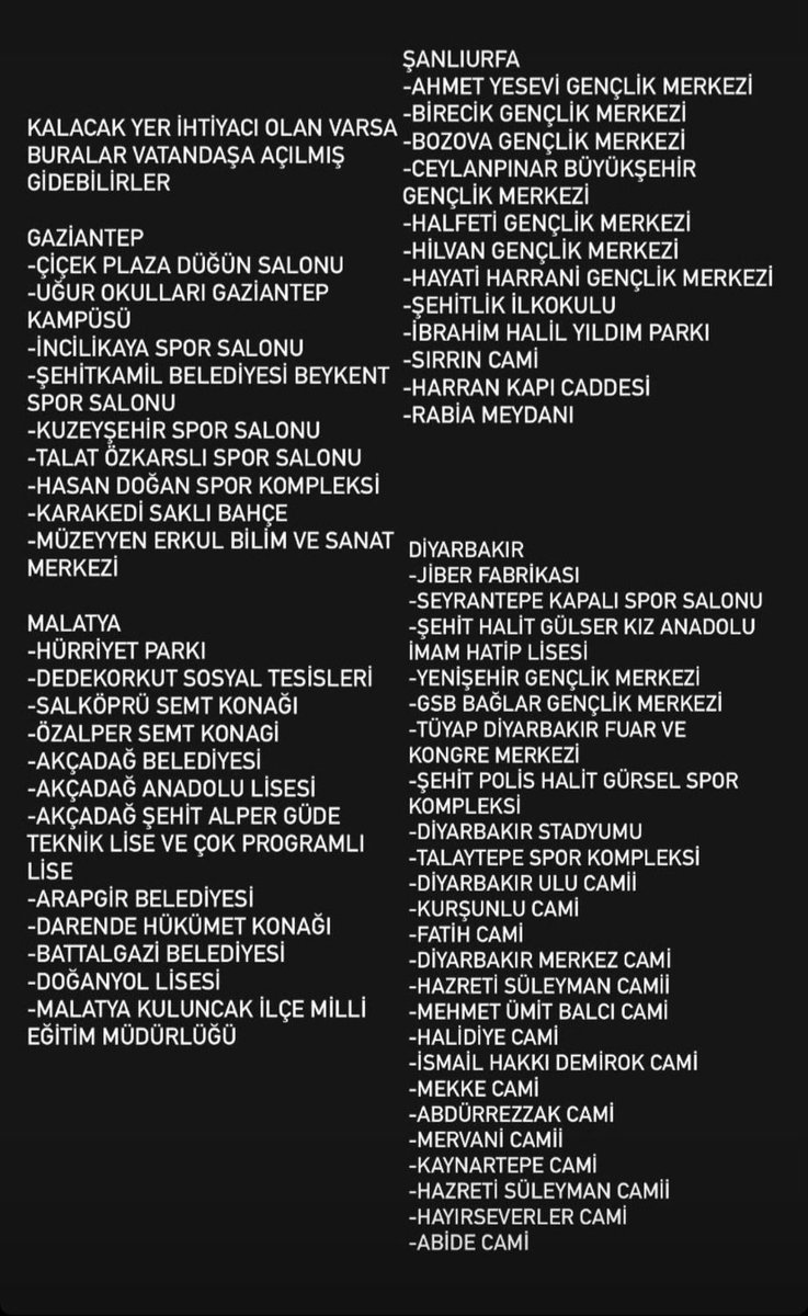 Dışarda kalanlar için buralar hizmete açılmış. Bu da çok önemli