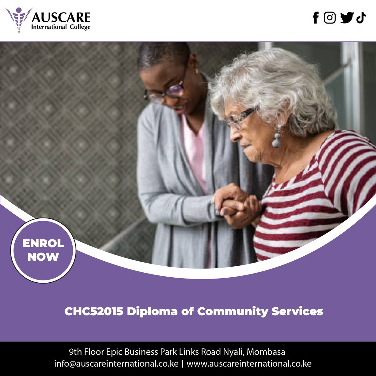 auscarecollege's tweet photo. Enrol today and acquire the qualification. Reach out to us at Auscare international college or visit our website https://t.co/5cozwiOnMp #communityservice #communityservices #communityserviceproject https://t.co/nQciej4MoJ
