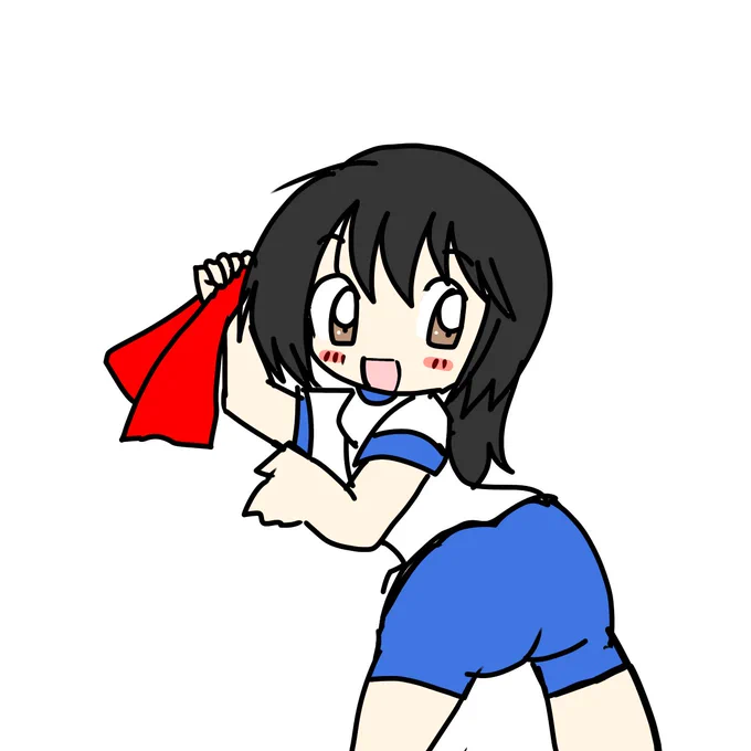 #ブルマの日ブルマ、ですか?いえ、知らない子ですね(体操服近代化改修済み) 