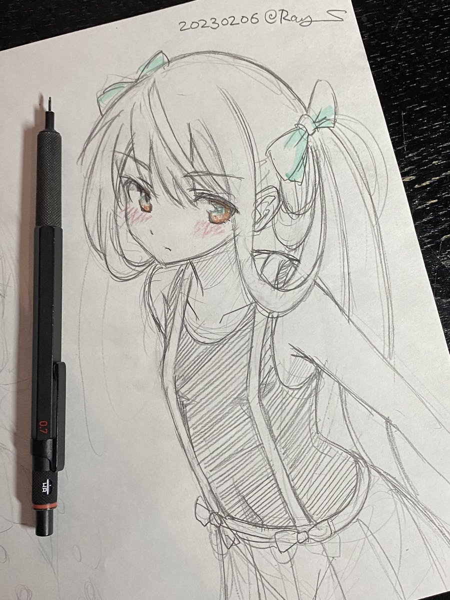 艦これ「朝雲アナログ25分#艦これ版深夜の真剣お絵描き60分一本勝負#艦これ版真剣お絵描」|Ray.Sのイラスト