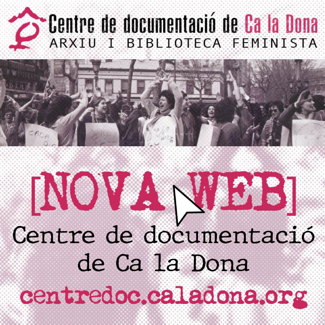 💻Eep! El <a href="/CDoc_caladona/">Centre de Documentació Ca la Dona♀️</a> ha estrenat web!  
🔎On conèixer a fons aquest projecte de Ca la Dona, accedir al catàleg en línia, consultar quins materials hi ha l'arxiu i la biblioteca, estar al dia d'activitats, entrades al blog, o saber com formar-hi part!🔗centredoc.caladona.org