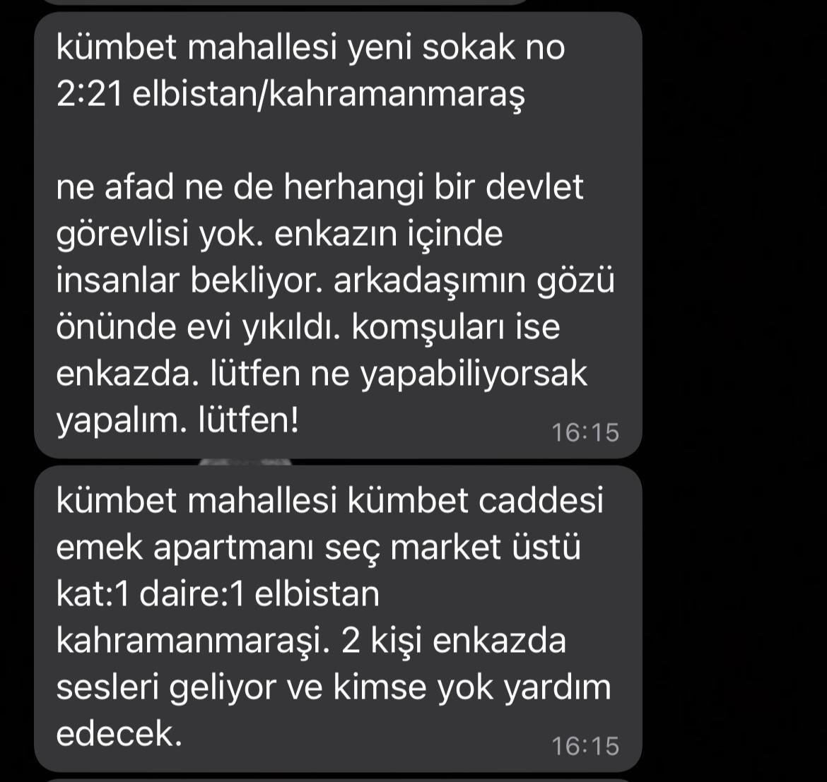 #DEPREMOLDU #Kahramanmaras #acil #destek #deprem  <a href="/AFADBaskanlik/">AFAD</a> <a href="/DepremDairesi/">AFAD Deprem</a> <a href="/AFAD_gonullu/">AFAD Gönüllülük Sistemi</a> <a href="/ahbap/">Ahbap</a> <a href="/haluklevent/">Haluk Levent ( Ahbap Ekibi )</a> <a href="/OguzhanUgur/">Oğuzhan Uğur</a>