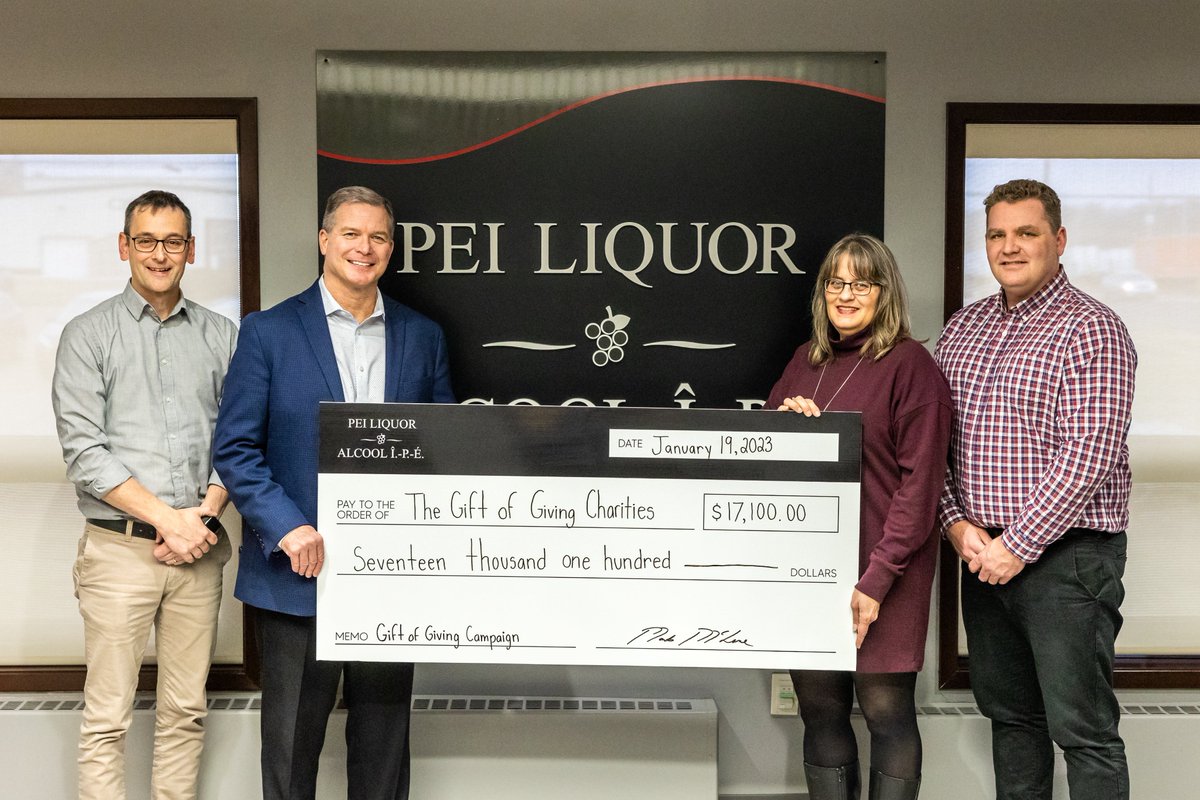 Thanks to our incredible customers and employees, we raised over $17,100 for various local charities during our Gift of Giving Campaign in December! ♥️

liquorpei.com/news/gift-of-g… #PEI