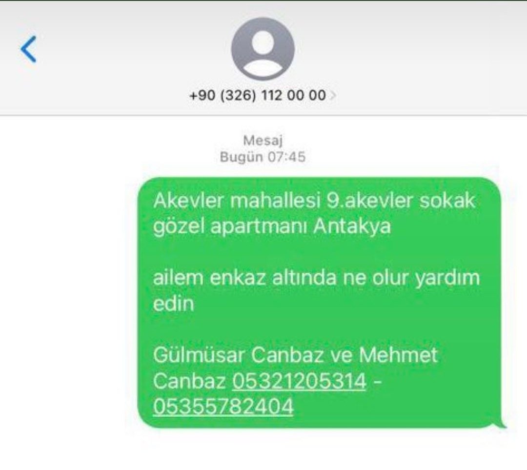 mmeerrvveet's tweet photo. @haluklevent Arkadaşımın ailesi enkaz altında lütfen yardım edin, bölgeye henüz afad gitmemiş https://t.co/JKpaOUYxsZ