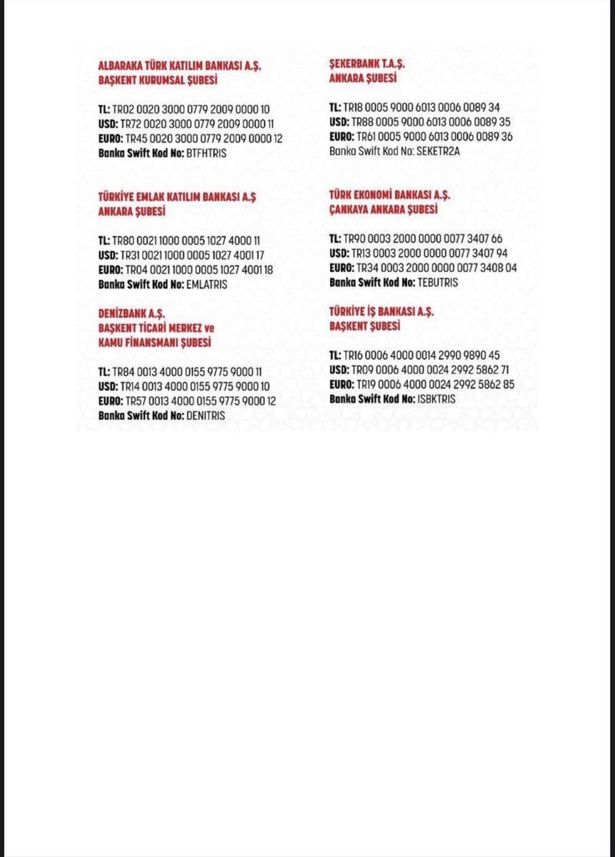 ÜLKEMİZDE YAŞANAN DEPREM FELAKETİ NEDENİ İLE MADDİ YARDIM YAPMAK İSTEYEN VATANDAŞLARIMIZIN DİKKATİNE!