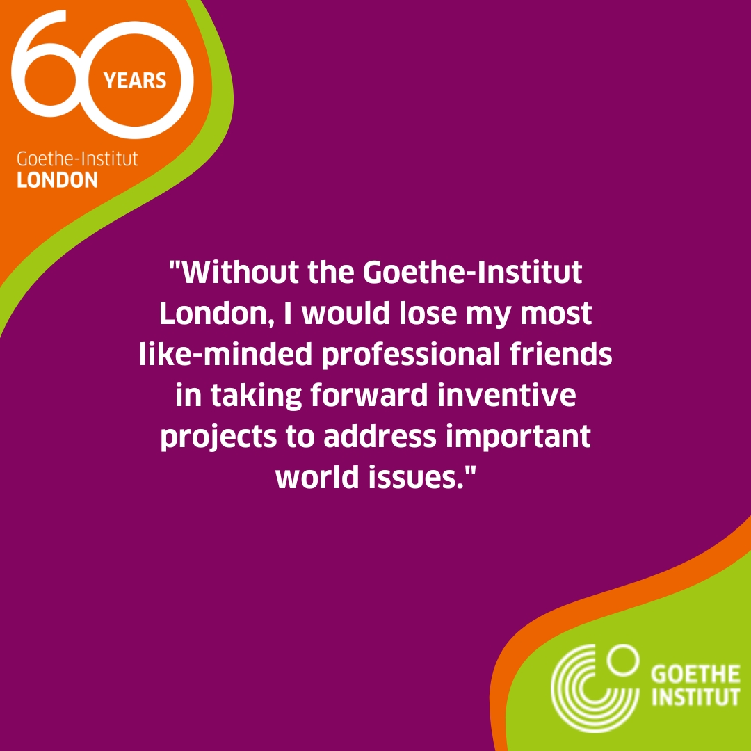 GI_London1's tweet photo. For our 60th anniversary, we asked you to share your favourite memories of the Goethe-Institut London💭🎂 Today, we hear from @paulsmithbc, the Director of @deBritish. Thanks for your kind words!👏✍️

Read his full #GILondon60 text👇
https://t.co/qV616OEEXF

#CulturalExchange https://t.co/x5vvLzmJDO