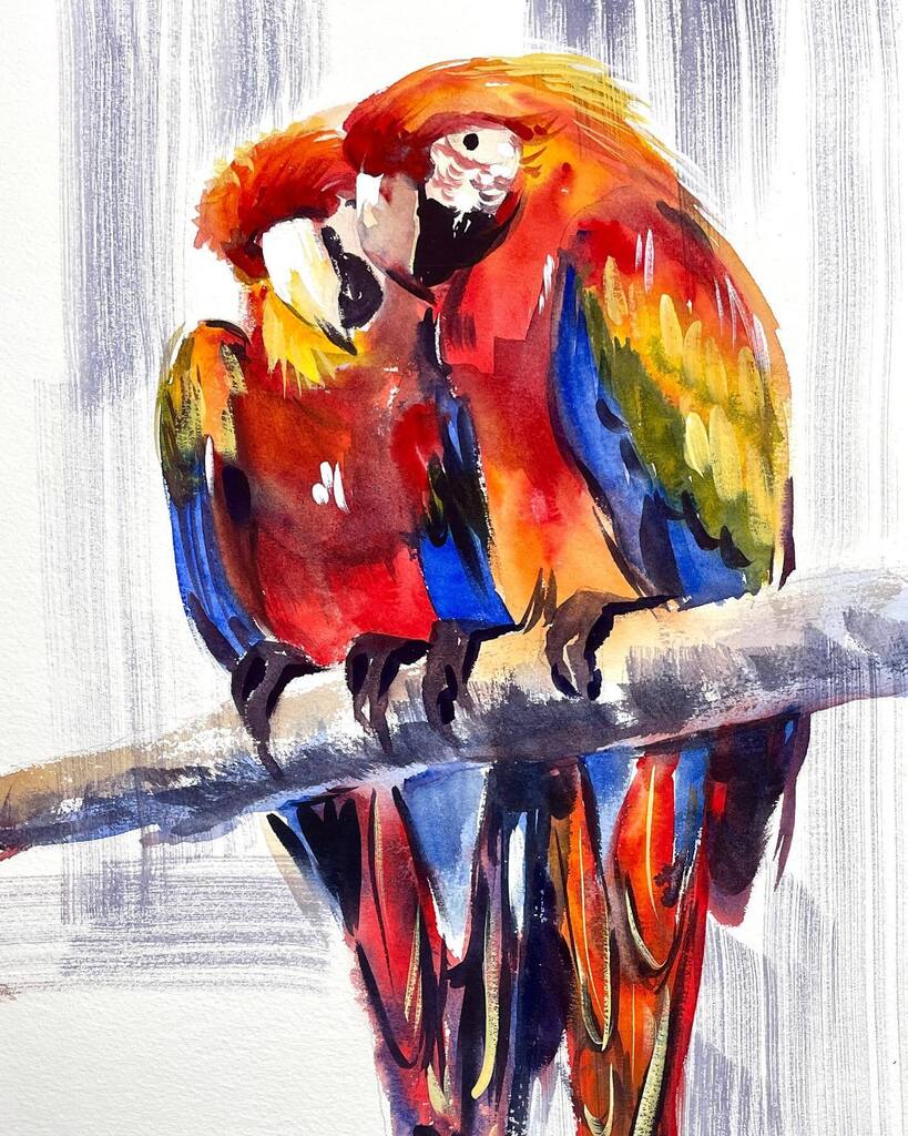 TummyRubbStudio's tweet photo. Painted during a live demo last Saturday. I only used the three (close) primaries: New Gamboge, Sennelier Red and Ultramarine Blue. Do you like them?
.
.
.
.
.
.

#tummyrubbstudio #watercolor #watercolorpainting #watercolorart #watercolorour #watercolorc… https://t.co/UKiq0wMBZC https://t.co/9PPZV6DfZE