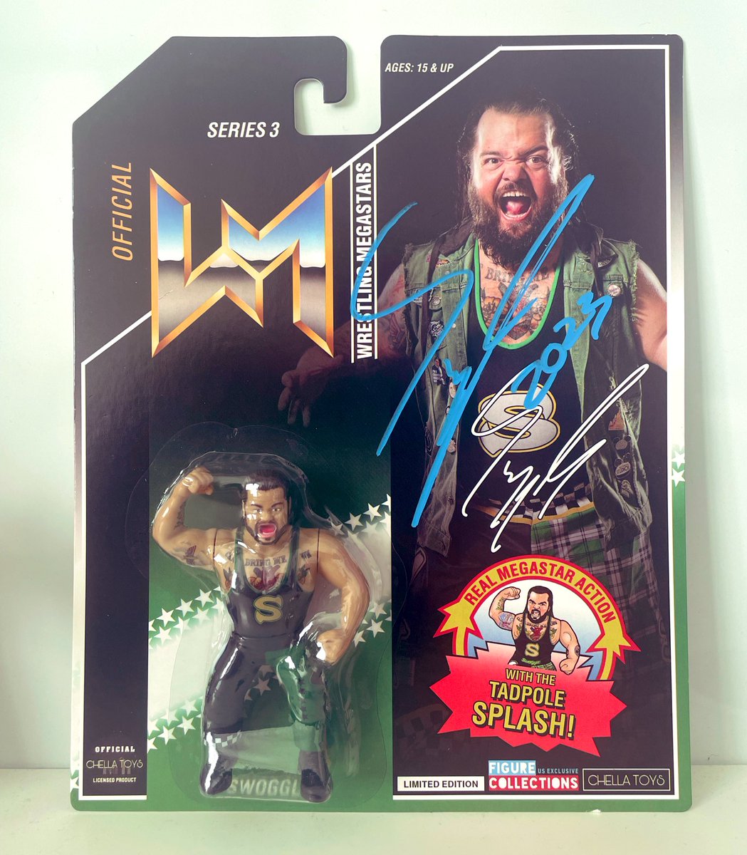ShoneCold's tweet image. 🟩⬛️🟩⬛️ #Swoggle 🟩⬛️🟩⬛️

Big thanks to the legendary @TTDWrestling for getting my @DylanPostl #Chella figure signed by the man himself recently🤘 

Thanks bro &amp;amp; thank you Dylan, great auto 🤩🔥✍️