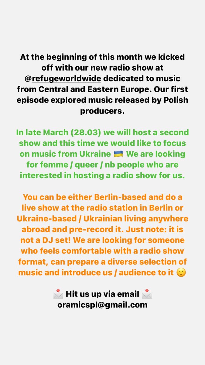 Share the news, pass it to your friends and help us find a perfect radio host 🥰🇺🇦🥰