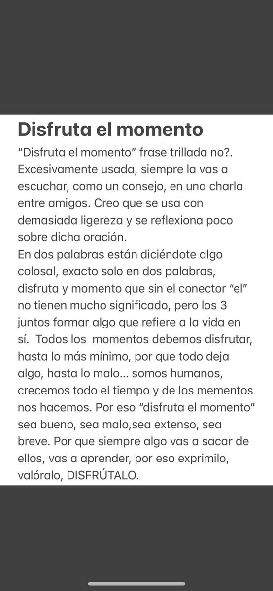 DFarassacbun's tweet photo. DISFRUTA EL MOMENTO ✨ https://t.co/Pt8BLHLhX7