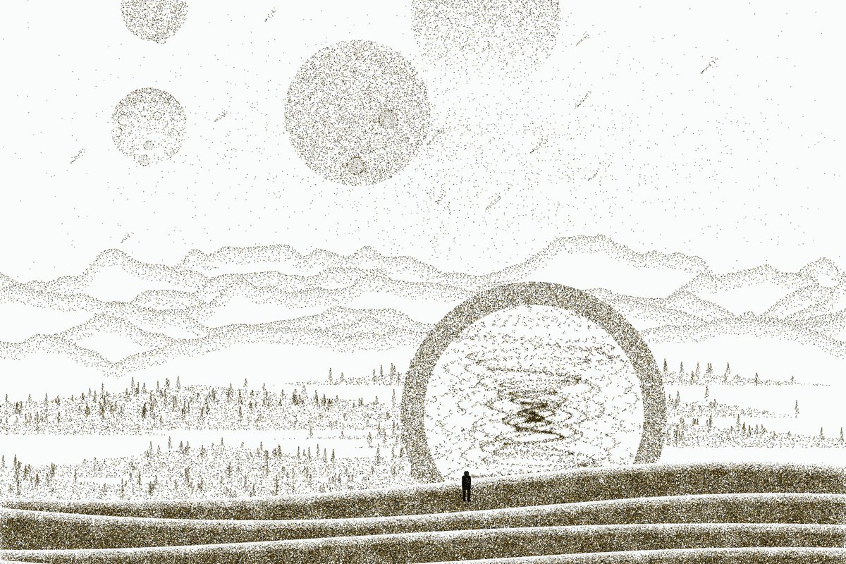 gandhiavelli's tweet photo. Soon my new collection "Gate to nowhere" will be released on #tezos and #fxhash 
In the meantime, here's a thread with additional details 👇 https://t.co/DhFowT4k7J
