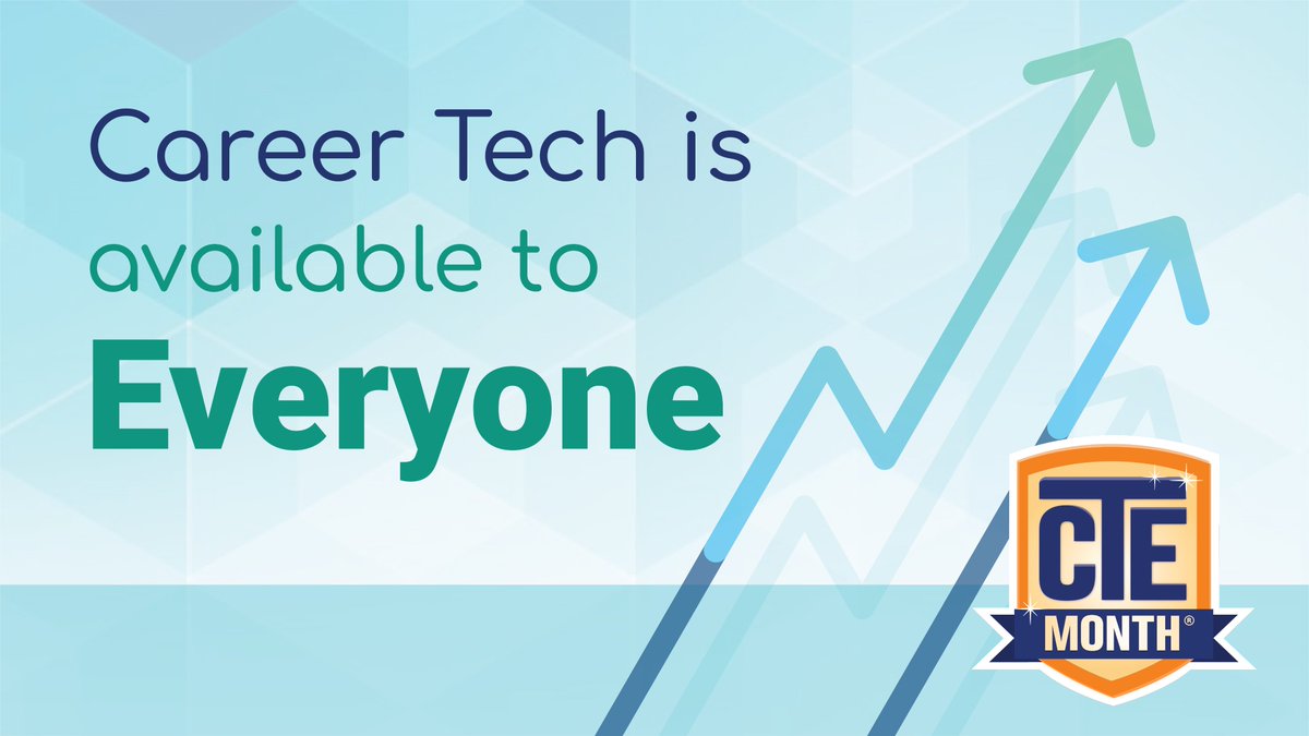 Career-technical education (CTE) is for everyone! More high school students than you may think are taking advantage of CTE because of its vast career &amp; educational opportunities! It's time to shatter the myths and discover the benefits of CTE for yourself. #MakeItReal #CTEMonth