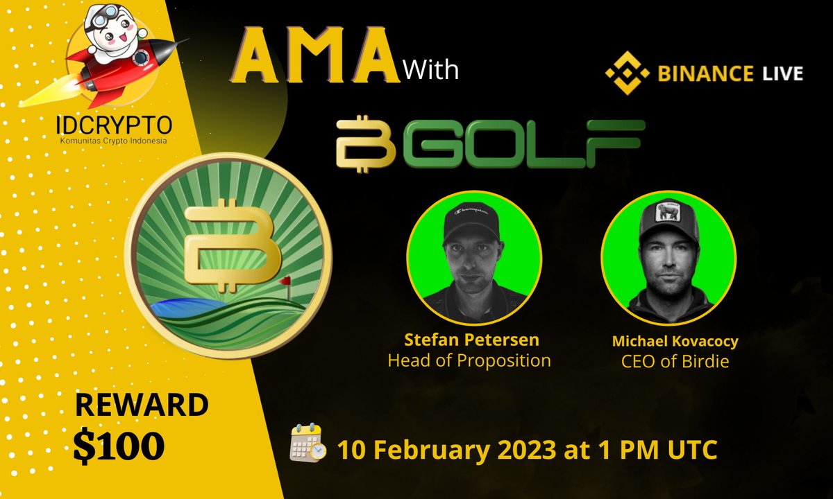 idcryp_to's tweet photo. We are pleased to announce our LIVE AMA on BINANCE with Birdie Fan Token on 10 February 2023 at 1pm UTC

Venue: https://t.co/VgXDWuX4xF
Reward: $100 

 Task
Follow @BirdieFanTokens &amp; @idcryp_to
Join https://t.co/FSOpszEkYZ

Like Retweet &amp; Submit question👇 (Max 3 questions) https://t.co/fxSosgBBQt