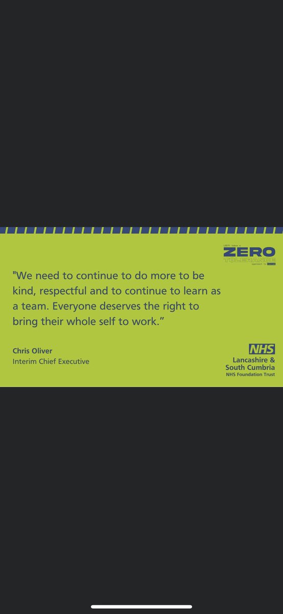Today LSCFT launch Zero Tolerance to Racism campaign to coincide with Race Equality Week. So important we support @WeArePendleview <a href="/HTTWestPennine/">WeAreHTTWestPennine</a> <a href="/WeArePennineUCP/">WeArePennineUCP</a> @CBibby9 <a href="/DeborahHorrock3/">Deborah Horrocks</a>
