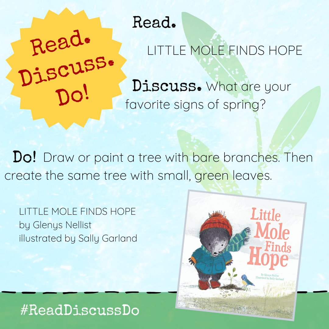 ReadDiscussDo's tweet photo. Take heart. Spring IS coming! #StoryTimeIdea #SpringBooks #ReadDiscussDo https://t.co/yc9ab9HFmh