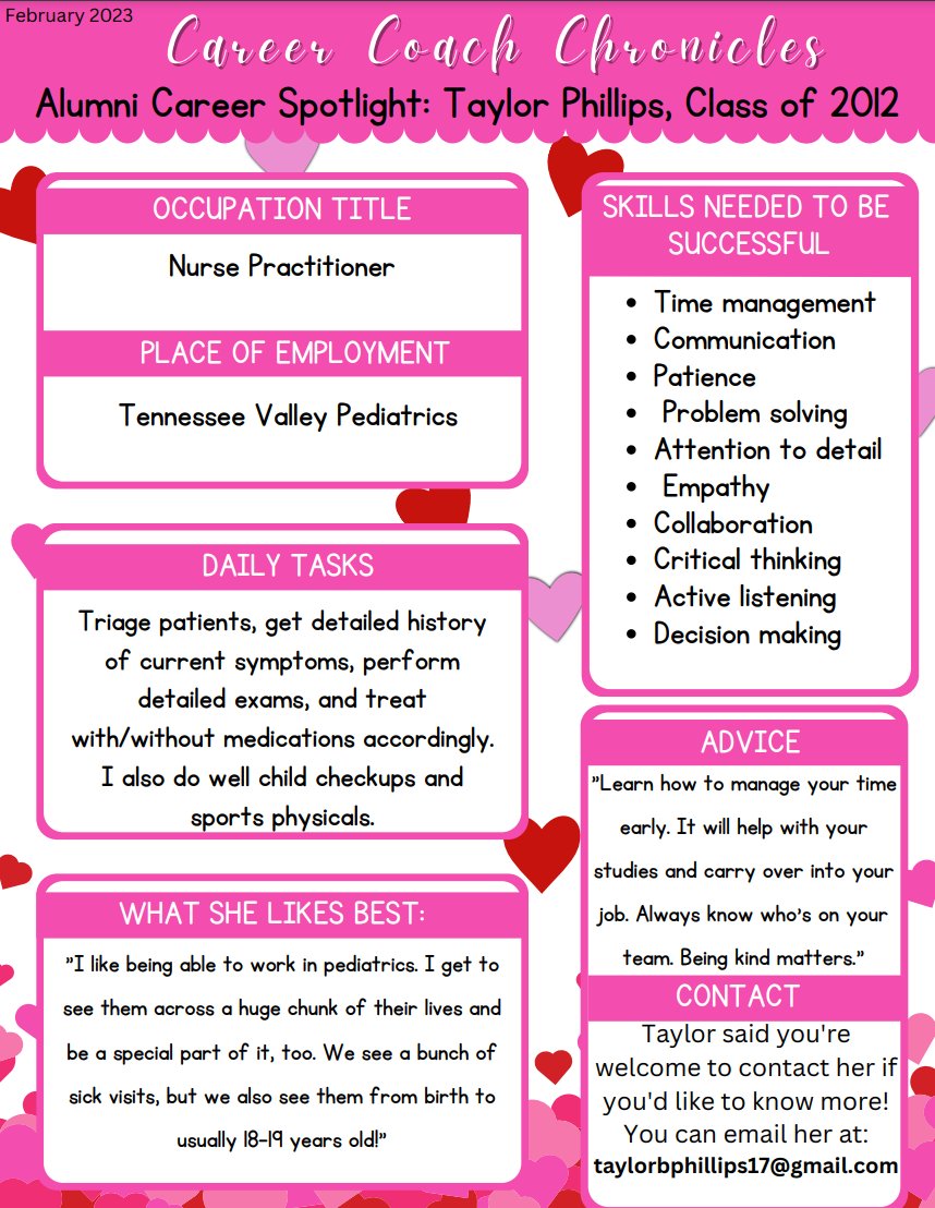 Career Tech Alumi Spotlight!