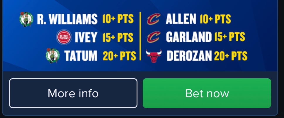 cryptocoly's tweet photo. @FDSportsbook fix your ladder prop ad…Derozan and Vucevic to get 20+ is not nearly the same thing 😂 https://t.co/hlkNF0mPJB