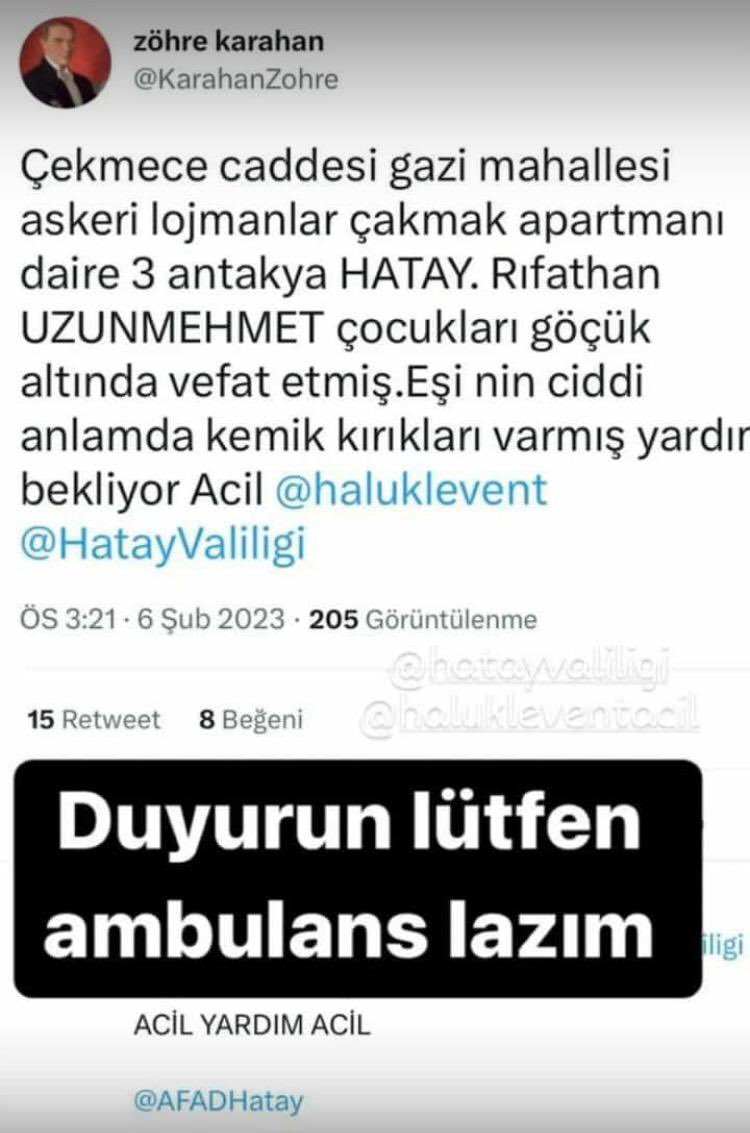 iremonayy's tweet photo. #deprem #YARDIM #YardımCağrısı #Yardımedin https://t.co/8bmneSMClU
