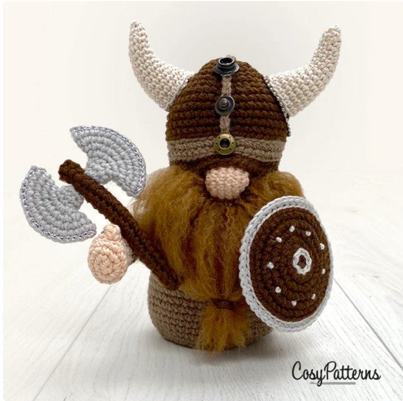 mooglyblog's tweet photo. Viking Erik the Gnome Crochet Pattern by CosyPatterns - adorably intimidating! 😍https://t.co/5jsyO96hHs
#crochet #crochetpatterns #amigurumi #paidpattern https://t.co/hYJUMQKx8Z