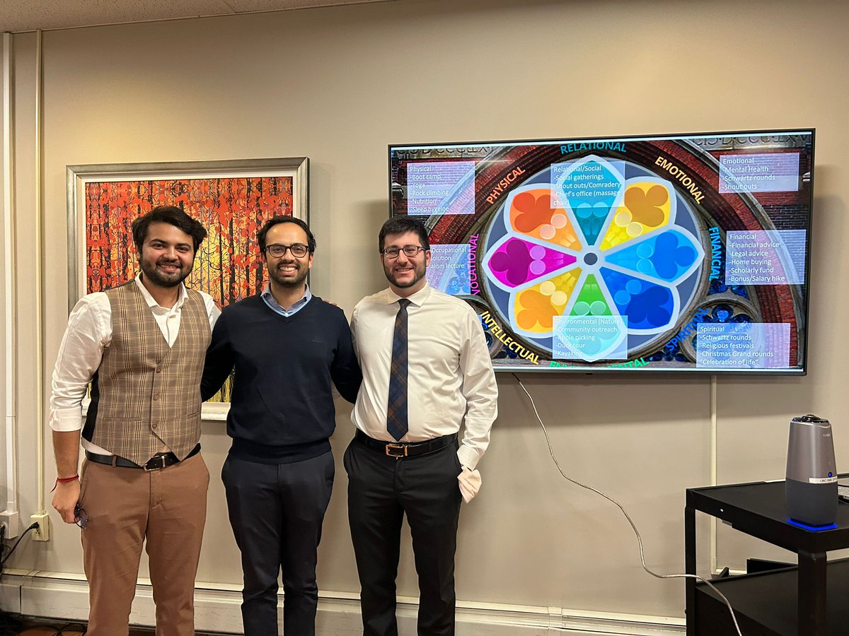 PadmanabhBhatt's tweet photo. Had a wonderful time sharing our experience in resident wellness with the Landmark Medical Center/NYMC internal medicine residency program! @MAHIMRes @Jani_Chinmay @Itsafiamohamed #ResidentWellness #MedEd #MedTwitter #IMProud https://t.co/tqZcBaJKK4