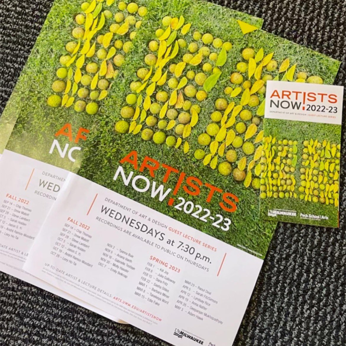 sashastiles's tweet photo. Great to see #AnalogBinaryCode as cover art for the “Artists Now!” Lecture Series at @uwmpsoa. 💚 I’ll be delivering my guest lecture on Feb. 22, introduced by @nathanielstern. Free and available to watch via Zoom. Really looking forward! https://t.co/2dppret3tM