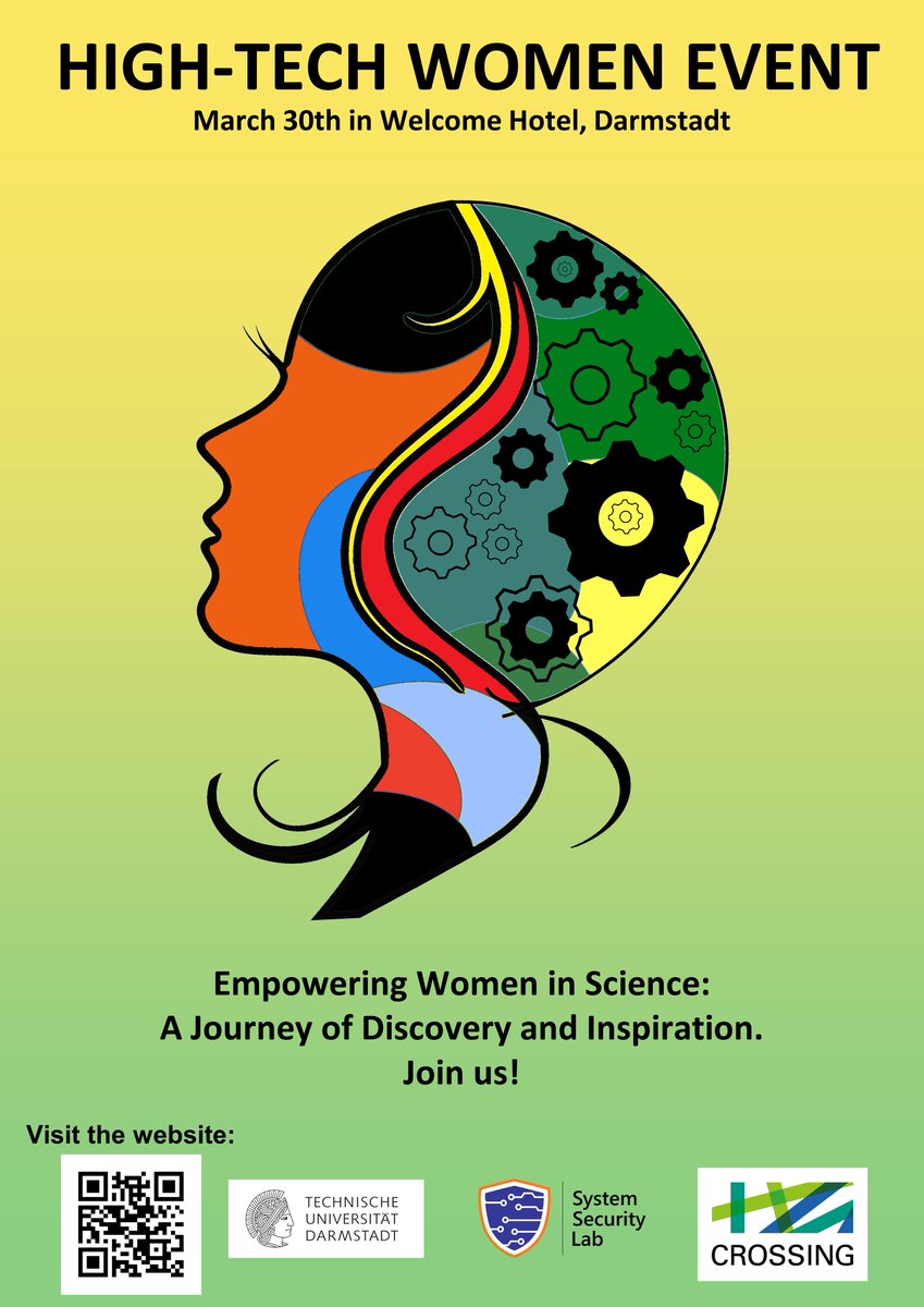RealSystemSec's tweet image. Attend a conference featuring talks by internationally renowned female speakers from all over the world.
&quot;Empowering Women in Science:  A Journey of Discovery and Inspiration. Join us!!&quot; More information about the event on March 30th is available at hightechwomen.org.